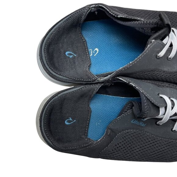 Olukai Moku Pae Shoes Mens 12 Black Slip On Mesh Comfort Fisherman 10472-40QS - Picture 3 of 9